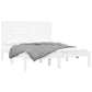 Bedframe Massief Hout Wit 140X200 Cm