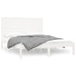 Bedframe Massief Hout Wit 150X200 Cm 5Ft King Size