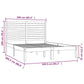 Bedframe Massief Hout Wit 160X200 Cm