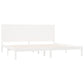 Bedframe Massief Hout Wit 180X200 Cm 6Ft Super King