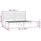 Bedframe Massief Hout Wit 200X200 Cm