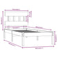 Bedframe Massief Hout Honingbruin 75X190 Cm 2Ft6 Small Single