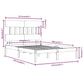 Bedframe Massief Hout Honingbruin 120X200 Cm