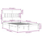 Bedframe Massief Hout Honingbruin 150X200 Cm 5Ft King Size