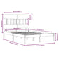 Bedframe Massief Hout 200X200 Cm