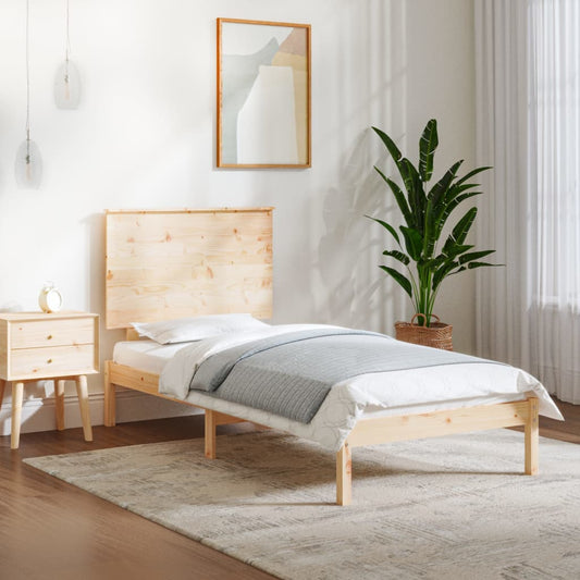 Bedframe Massief Hout 75X190 Cm 2Ft6 Small Single