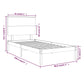 Bedframe Massief Hout Grijs 75X190 Cm 2Ft6 Small Single