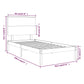 Bedframe Massief Hout Grijs 90X190 Cm 3Ft Single