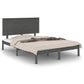 Bedframe Massief Hout Grijs 120X190 Cm 4Ft Small Double