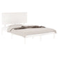 Bedframe Massief Hout Wit 135X190 Cm 4Ft6 Double