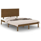 Bedframe Massief Hout Honingbruin 135X190 Cm 4Ft6 Double