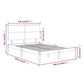 Bedframe Massief Hout Honingbruin 135X190 Cm 4Ft6 Double