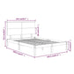 Bedframe Massief Grenenhout Grijs 140X190 Cm