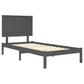 Bedframe Massief Grenenhout Grijs 100X200 Cm