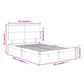 Bedframe Massief Grenenhout Grijs 120X200 Cm