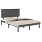 Bedframe Massief Grenenhout Grijs 140X200 Cm