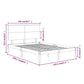 Bedframe Massief Grenenhout Grijs 140X200 Cm