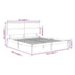Bedframe Massief Hout Honingbruin 150X200 Cm 5Ft King Size