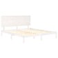 Bedframe Massief Hout Wit 180X200 Cm 6Ft Super King