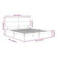 Bedframe Massief Hout Wit 180X200 Cm 6Ft Super King
