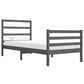 Bedframe Massief Grenenhout Grijs 75X190 Cm 2Ft6 Small Single