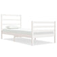 Bedframe Massief Grenenhout Wit 90X190 Cm 3Ft Single