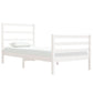 Bedframe Massief Grenenhout Wit 90X190 Cm 3Ft Single
