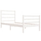 Bedframe Massief Grenenhout Wit 90X190 Cm 3Ft Single