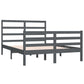 Bedframe Massief Grenenhout Grijs 120X190 Cm 4Ft Small Double