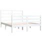 Bedframe Massief Grenenhout Wit 135X190 Cm 4Ft6 Double