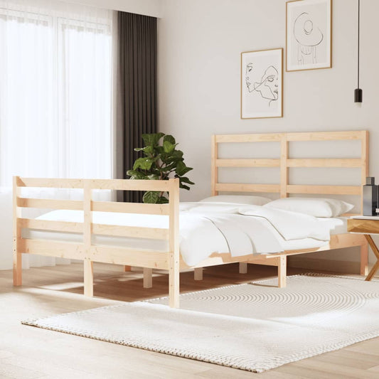 Bedframe Massief Grenenhout 140X190 Cm