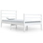 Bedframe Massief Grenenhout Wit 100X200 Cm