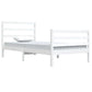 Bedframe Massief Grenenhout Wit 100X200 Cm