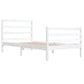 Bedframe Massief Grenenhout Wit 100X200 Cm