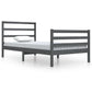 Bedframe Massief Grenenhout Grijs 100X200 Cm