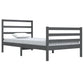 Bedframe Massief Grenenhout Grijs 100X200 Cm