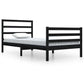 Bedframe Massief Grenenhout Zwart 100X200 Cm