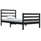 Bedframe Massief Grenenhout Zwart 100X200 Cm