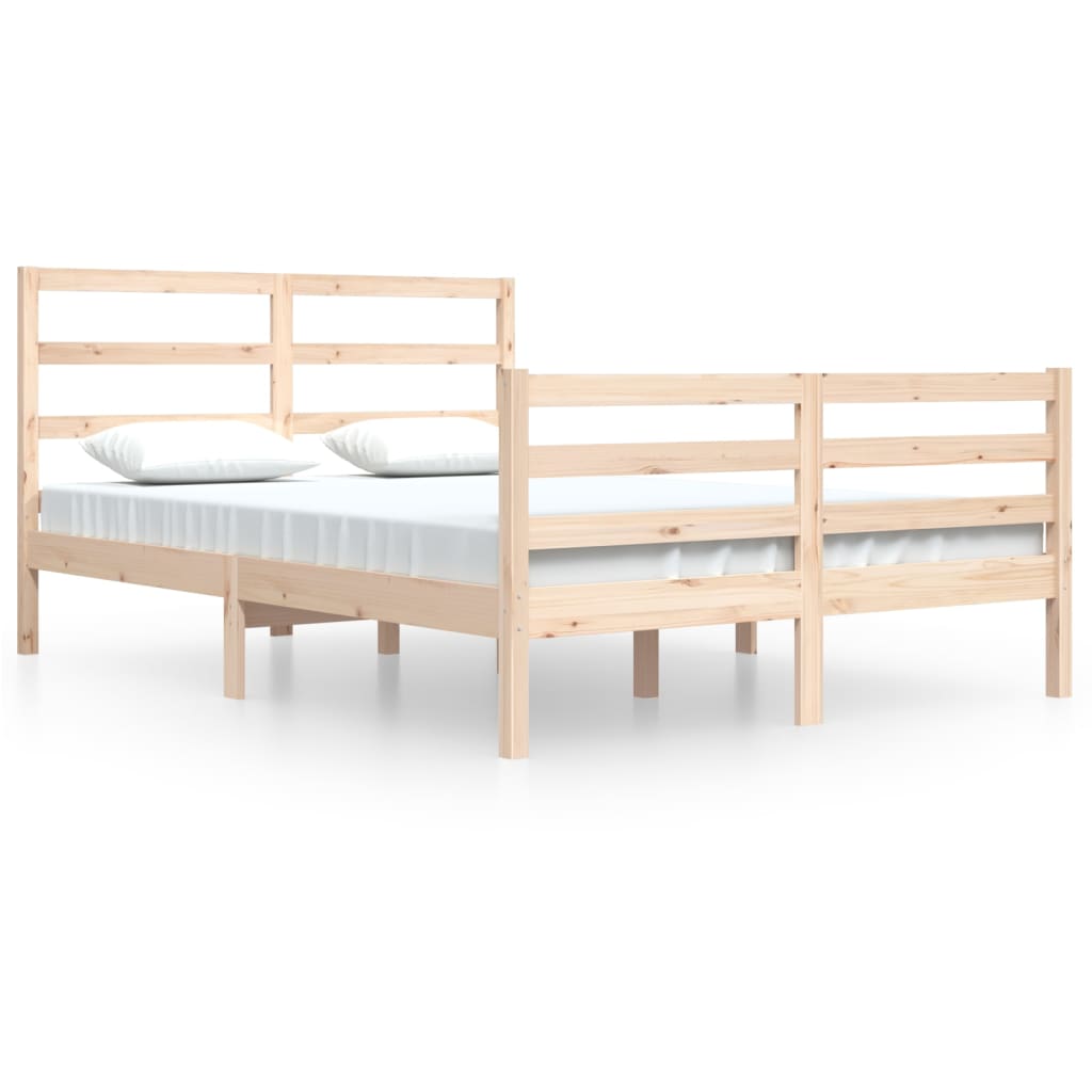 Bedframe Massief Grenenhout 140X200 Cm