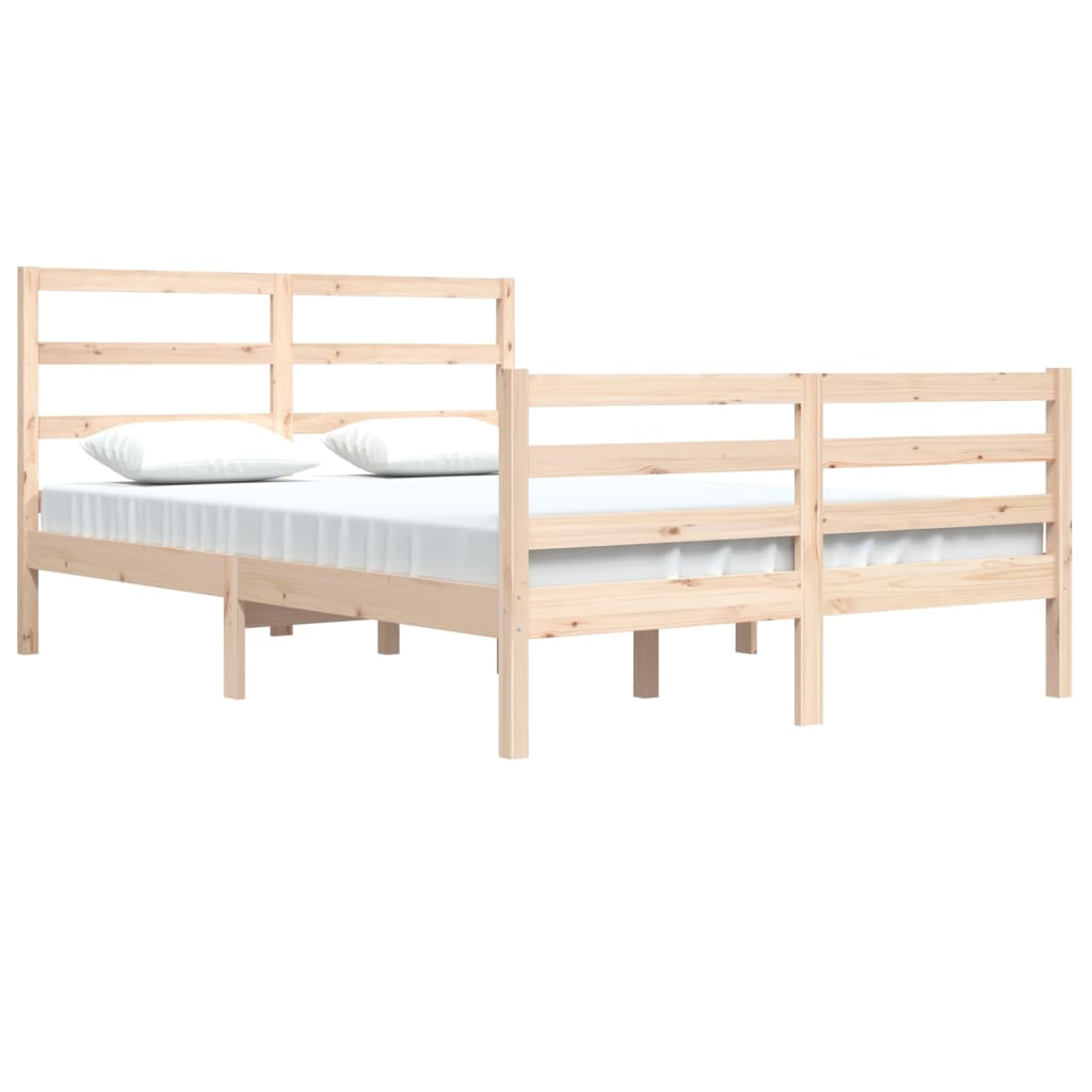 Bedframe Massief Grenenhout 140X200 Cm