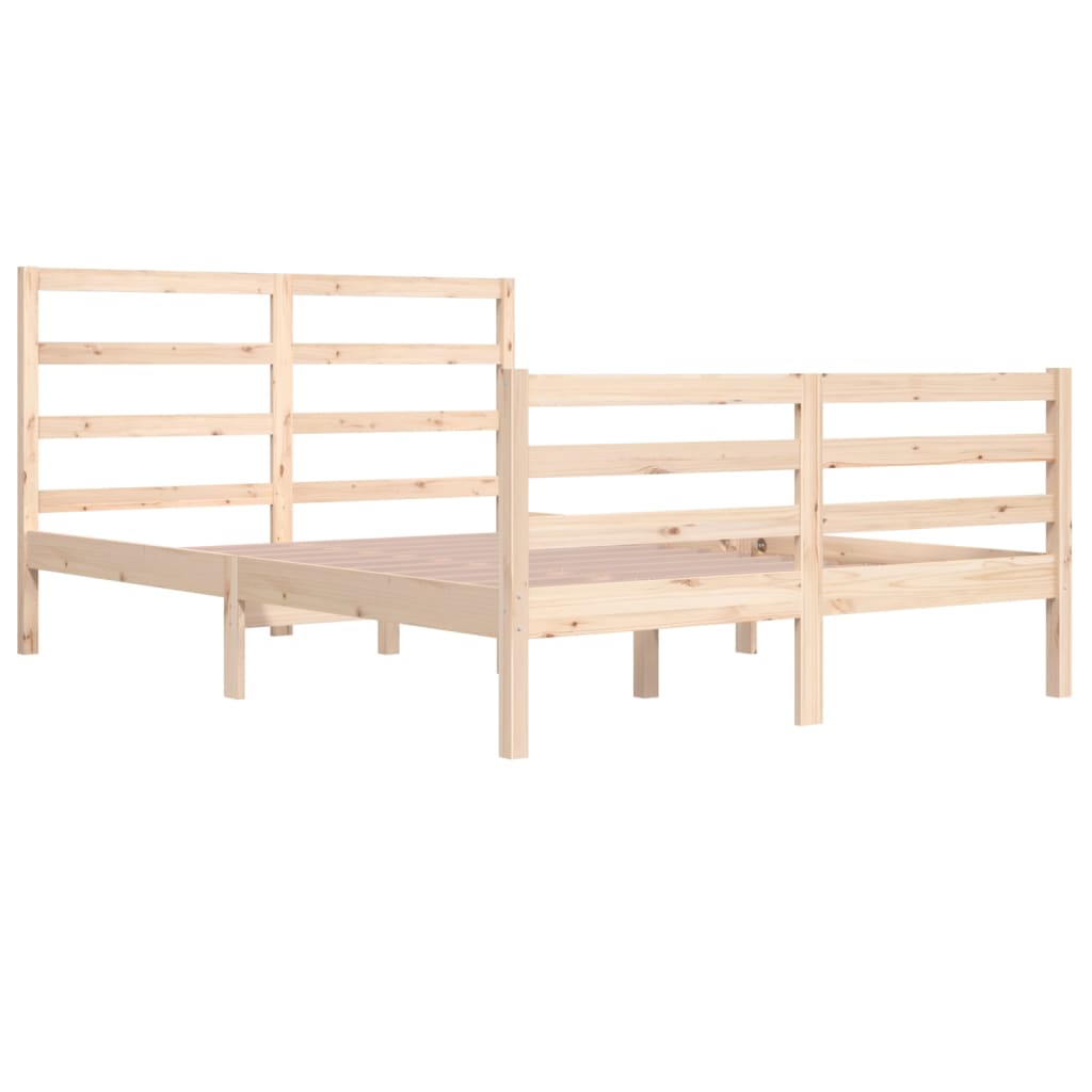 Bedframe Massief Grenenhout 140X200 Cm