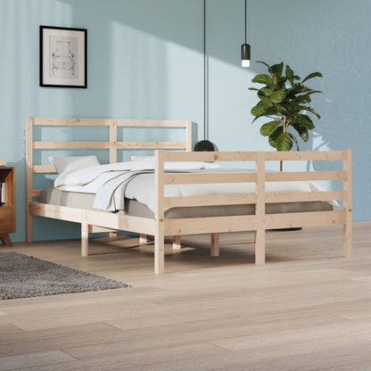 Bedframe Massief Grenenhout 140X200 Cm