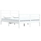 Bedframe Massief Grenenhout Wit 140X200 Cm