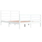 Bedframe Massief Grenenhout Wit 140X200 Cm