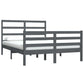 Bedframe Massief Grenenhout Grijs 150X200 Cm 5Ft King Size