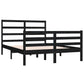 Bedframe Massief Grenenhout Zwart 150X200 Cm 5Ft King Size