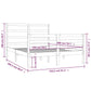 Bedframe Massief Grenenhout Zwart 150X200 Cm 5Ft King Size