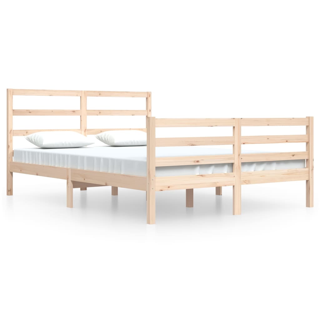 Bedframe Massief Grenenhout 160X200 Cm