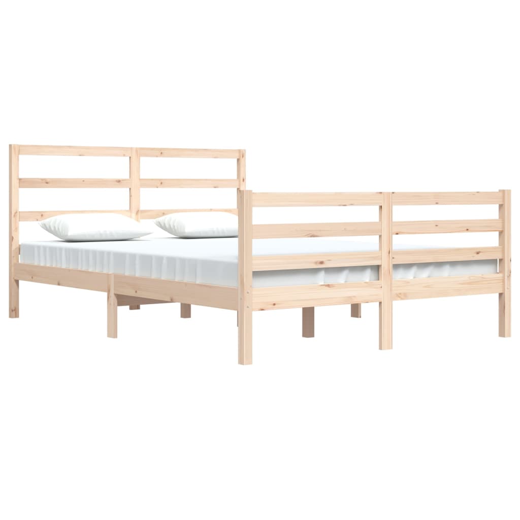 Bedframe Massief Grenenhout 160X200 Cm