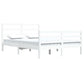 Bedframe Massief Grenenhout Wit 160X200 Cm